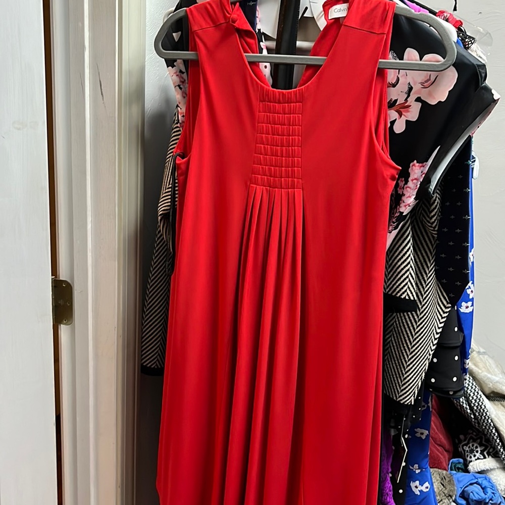 Red calvin Klein dress size 4
